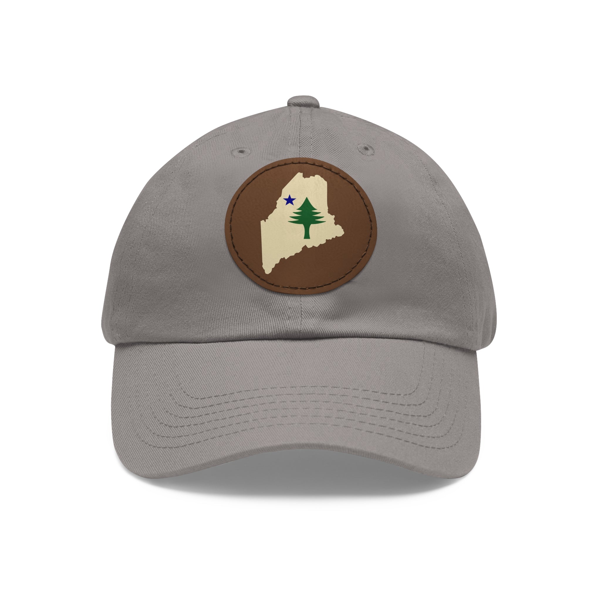 Heritage Maine 1901 Leather Patch Hat | Pine Tree & Star State Outline Cap
