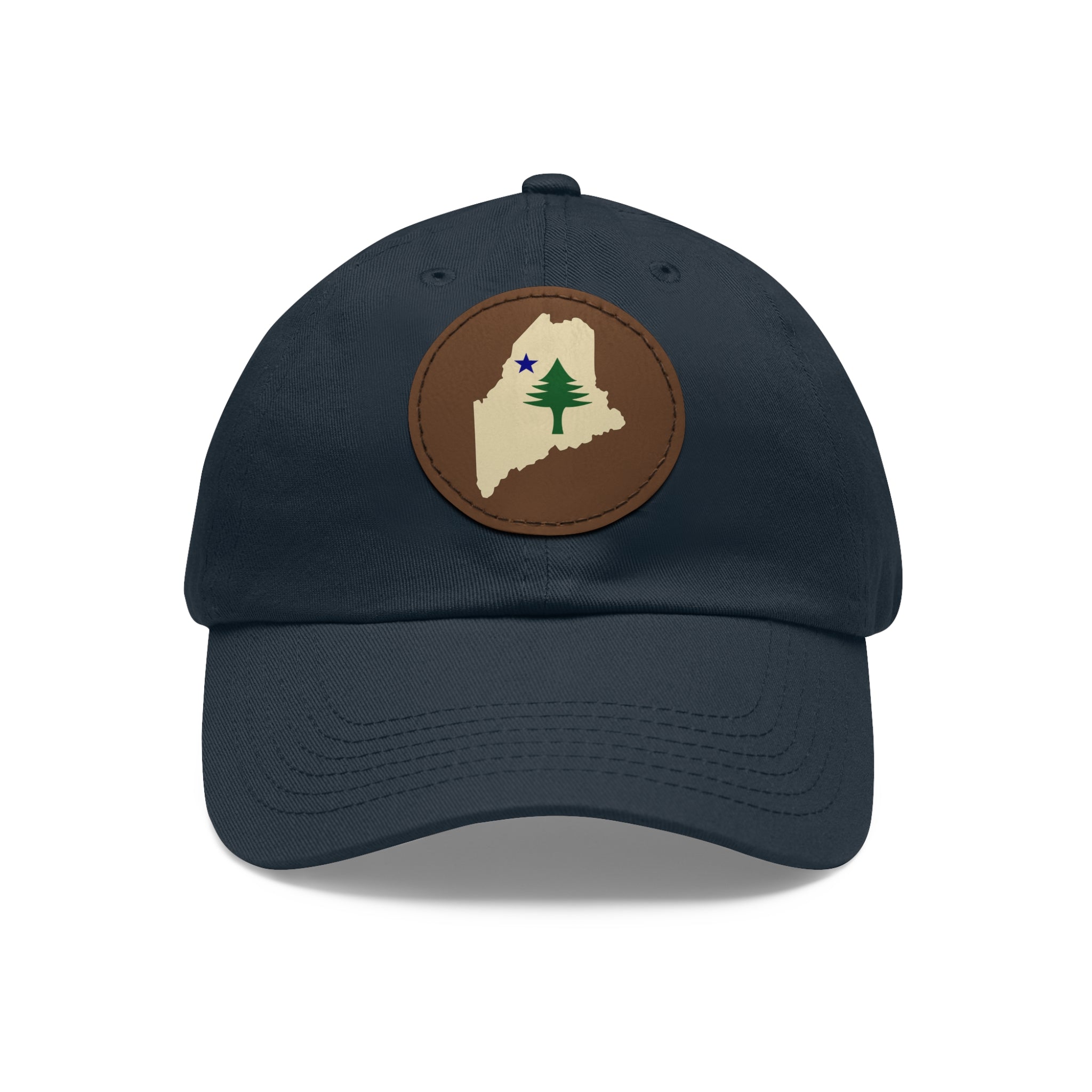 Heritage Maine 1901 Leather Patch Hat | Pine Tree & Star State Outline Cap