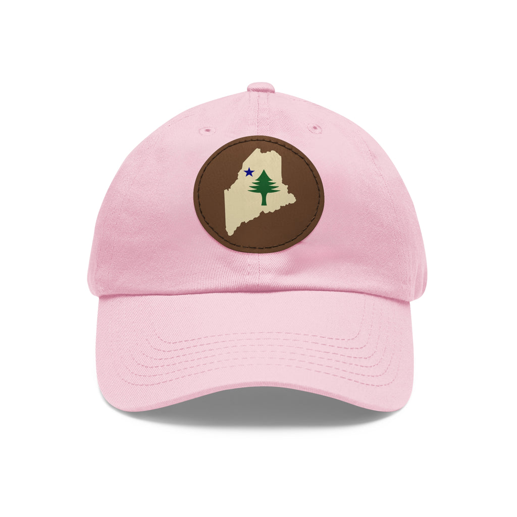 Heritage Maine 1901 Leather Patch Hat | Pine Tree & Star State Outline Cap