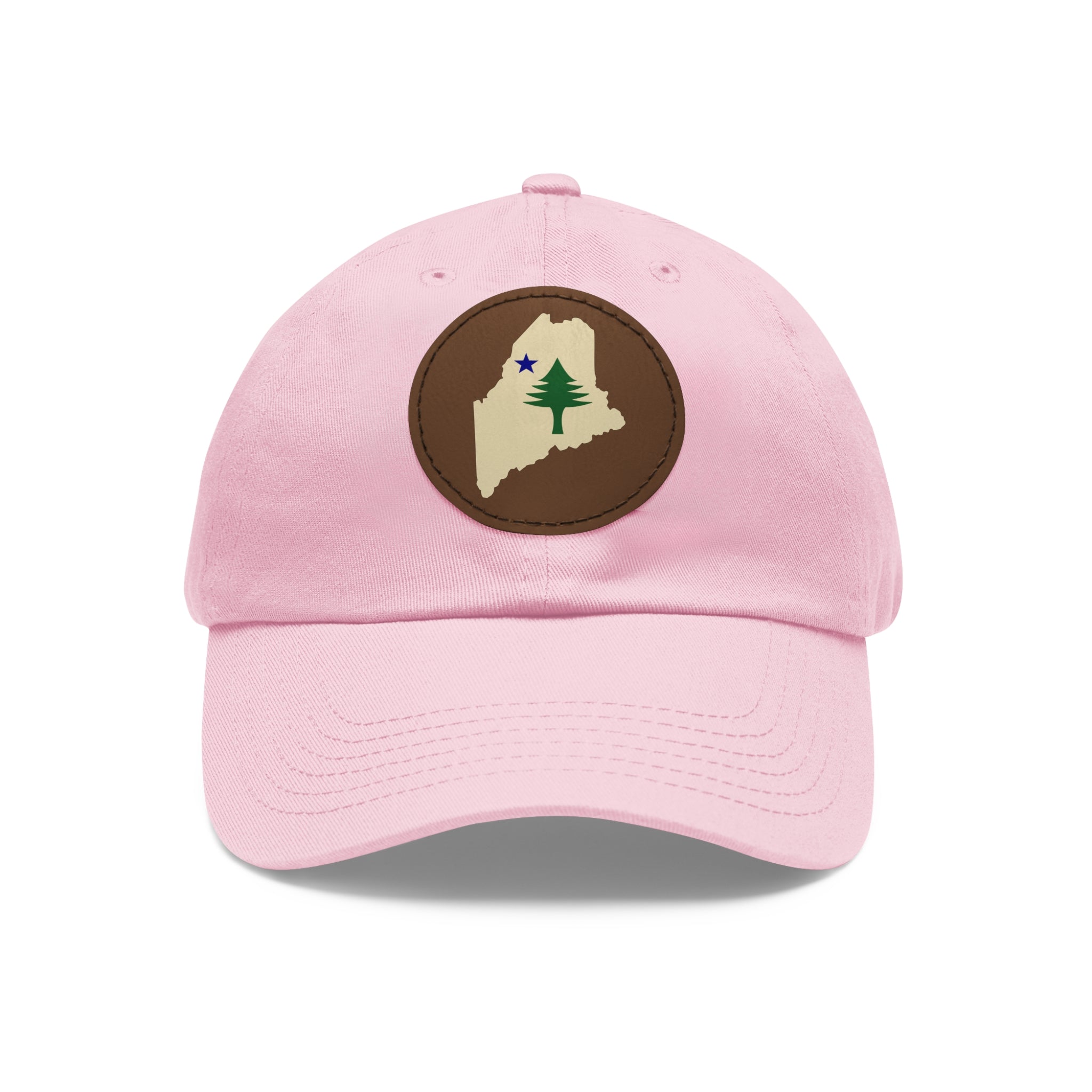 Heritage Maine 1901 Leather Patch Hat | Pine Tree & Star State Outline Cap