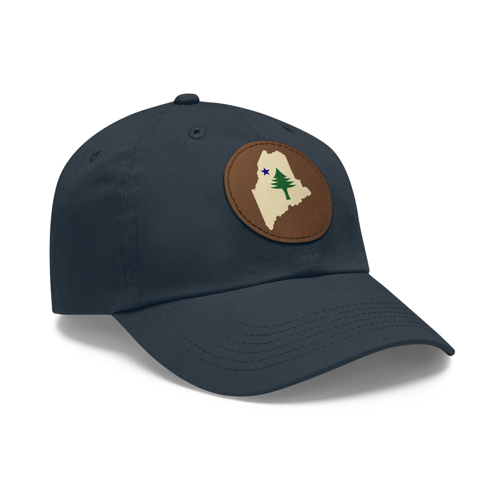 Heritage Maine 1901 Leather Patch Hat | Pine Tree & Star State Outline Cap