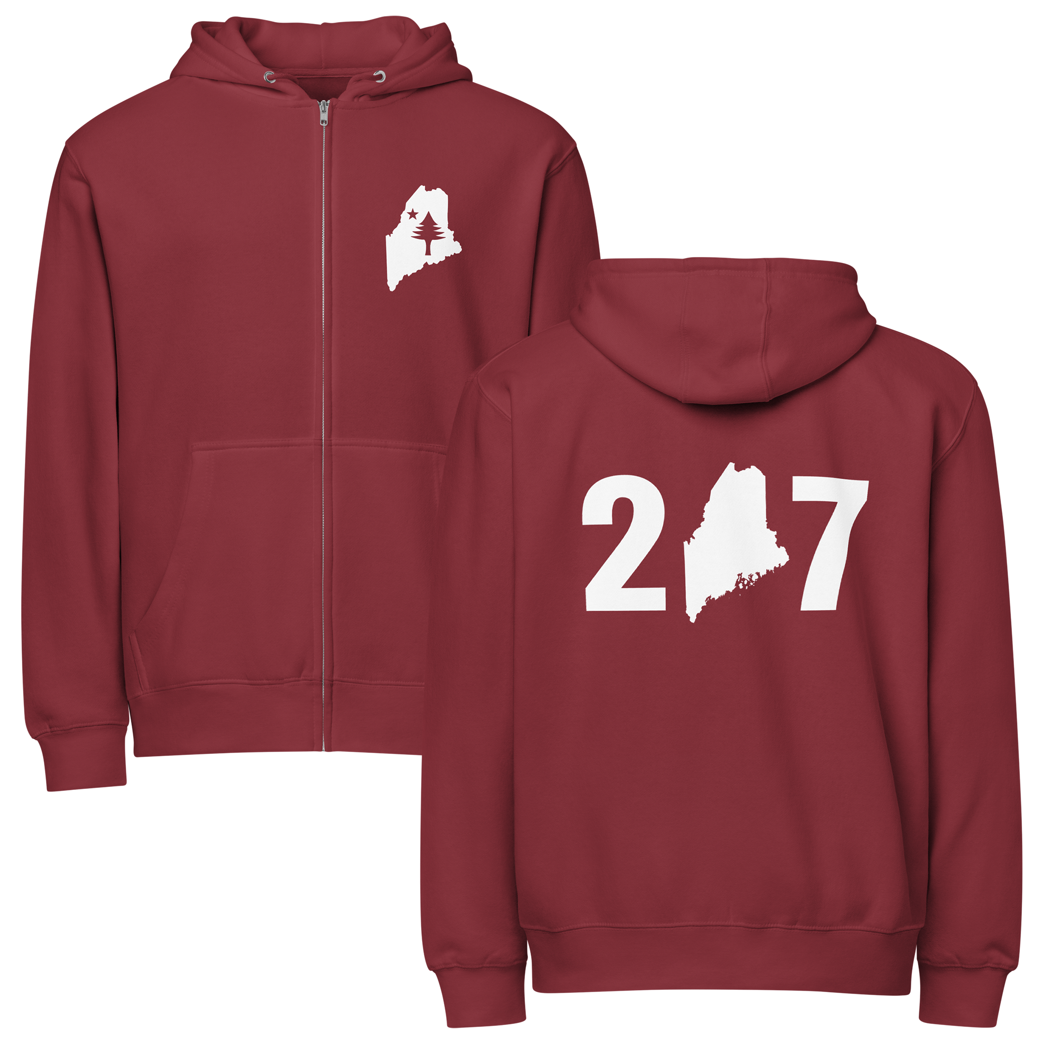 207 Maine Zip Hoodie