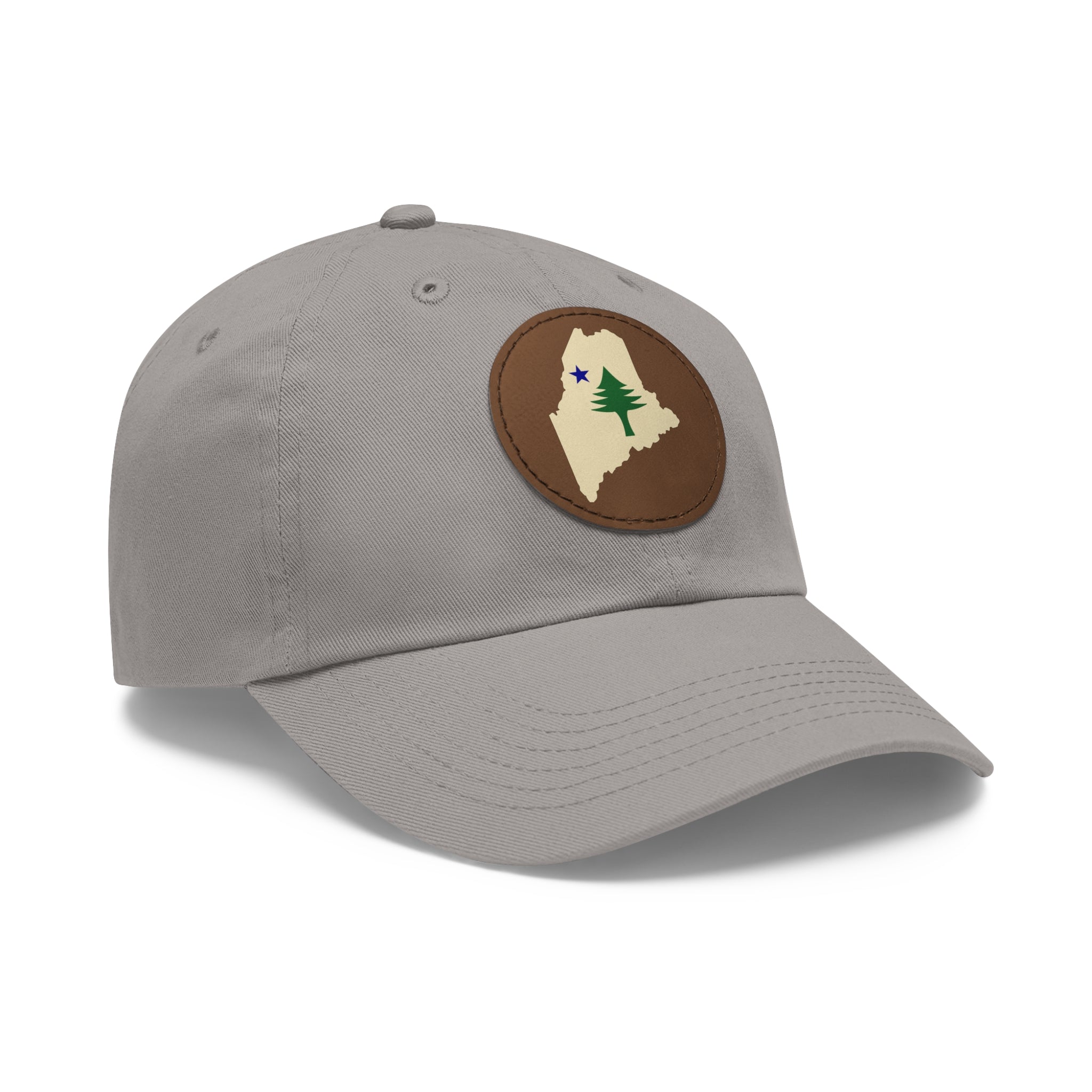 Heritage Maine 1901 Leather Patch Hat | Pine Tree & Star State Outline Cap