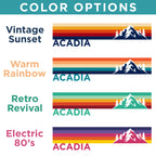 Acadia Retro Stripes Insulated Tumbler | New England Summer Travel Mug