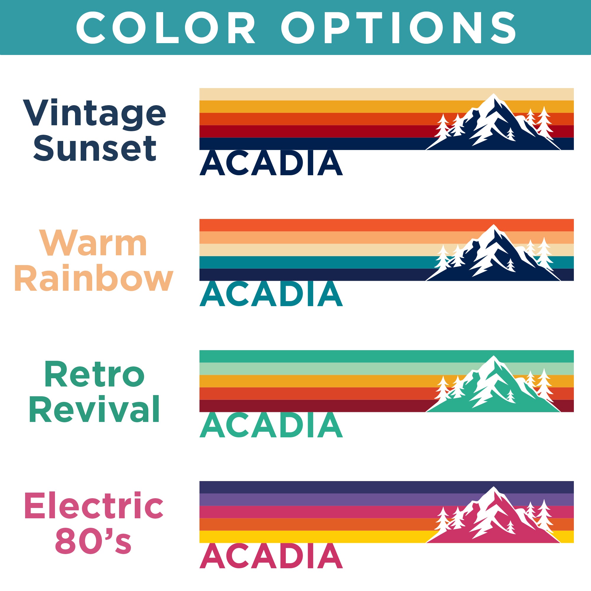 Acadia Retro Stripes Insulated Tumbler