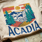 Acadia National Park Woodcut Garment-Dyed Tee