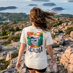 Acadia National Park Woodcut Garment-Dyed Tee