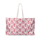 Lobster Toile Weekender Tote Bag
