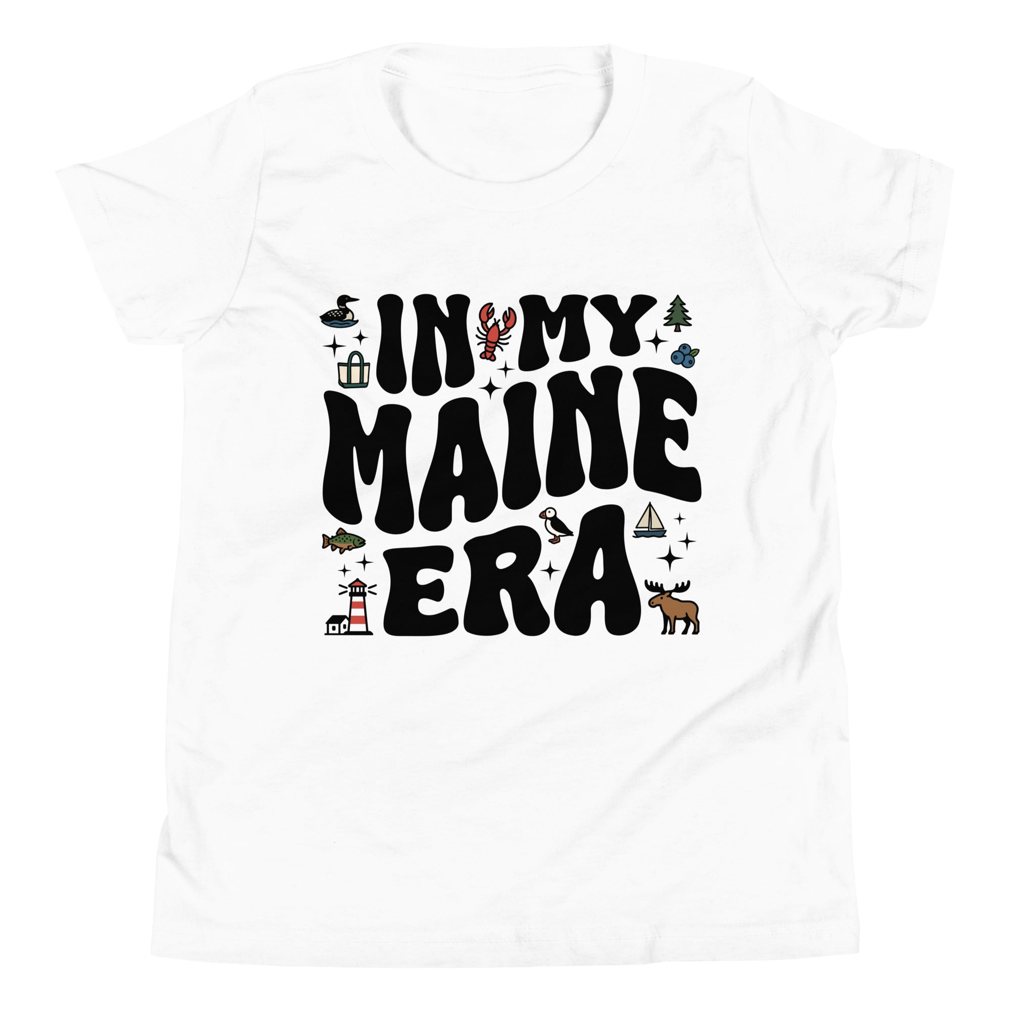 In My Maine Era Youth T-Shirt | Groovy Maine Shirt