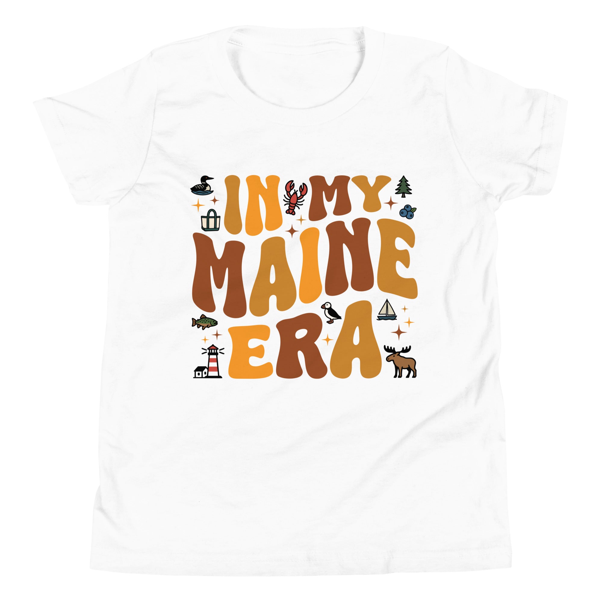 In My Maine Era Youth T-Shirt | Groovy Maine Shirt