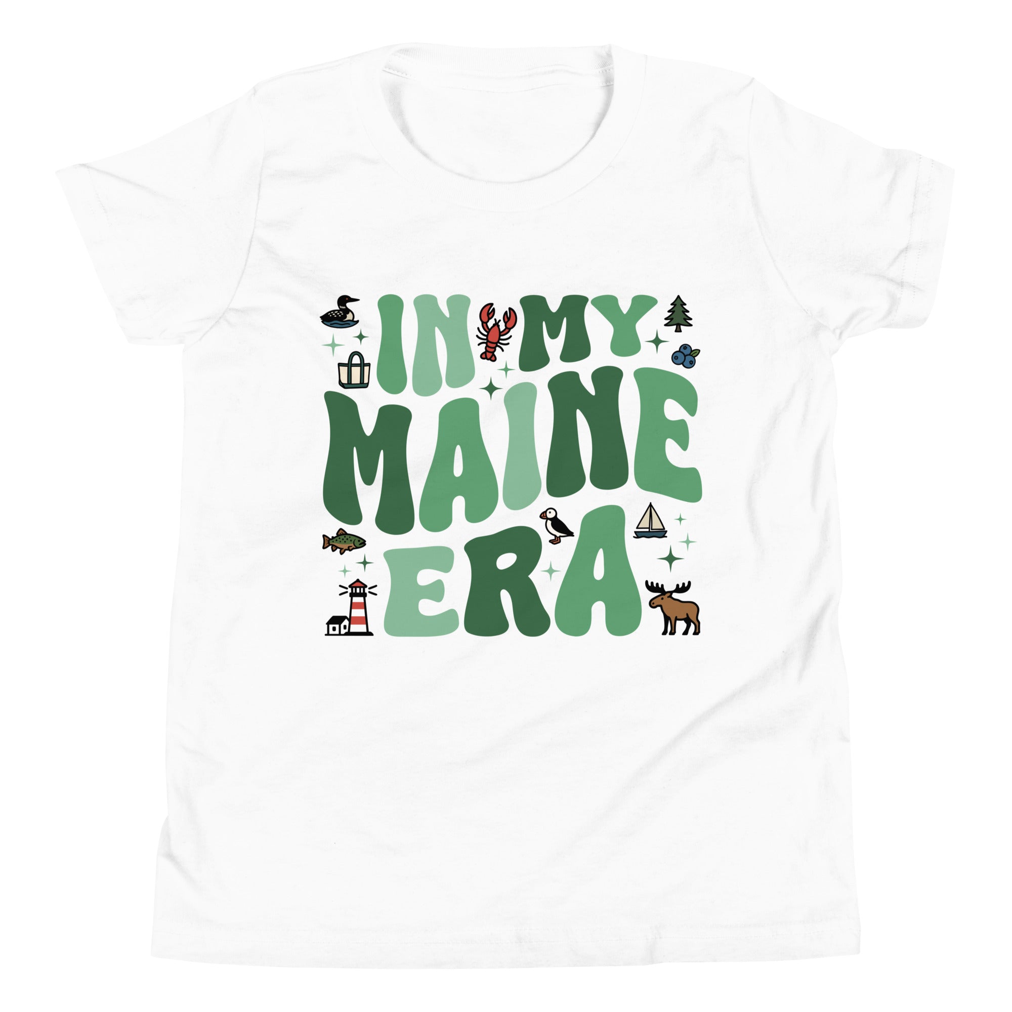 In My Maine Era Youth T-Shirt | Groovy Maine Shirt