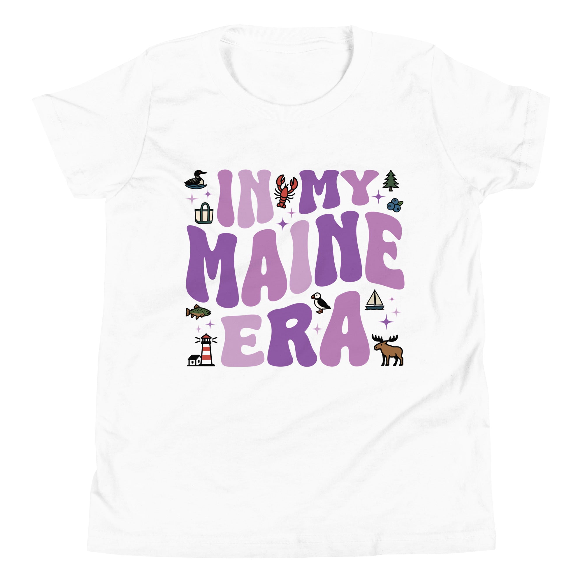 In My Maine Era Youth T-Shirt | Groovy Maine Shirt