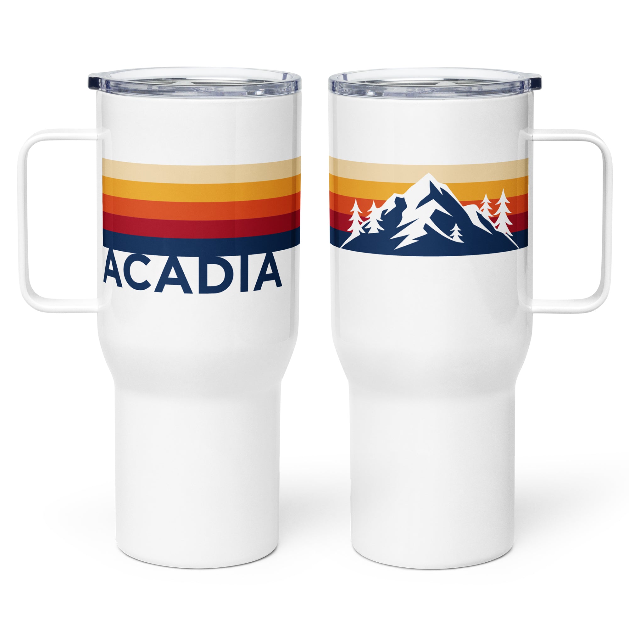 Acadia Retro Stripes Insulated Tumbler