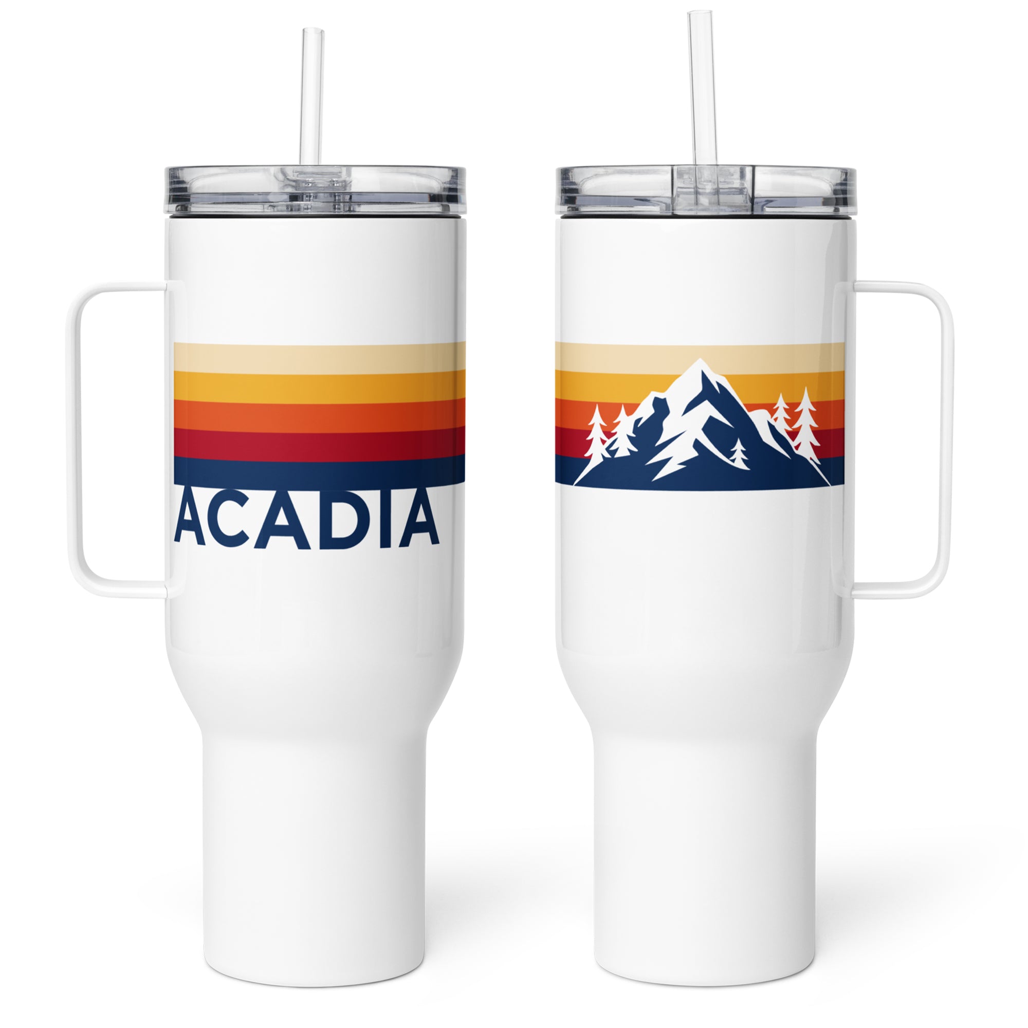Acadia Retro Stripes Insulated Tumbler