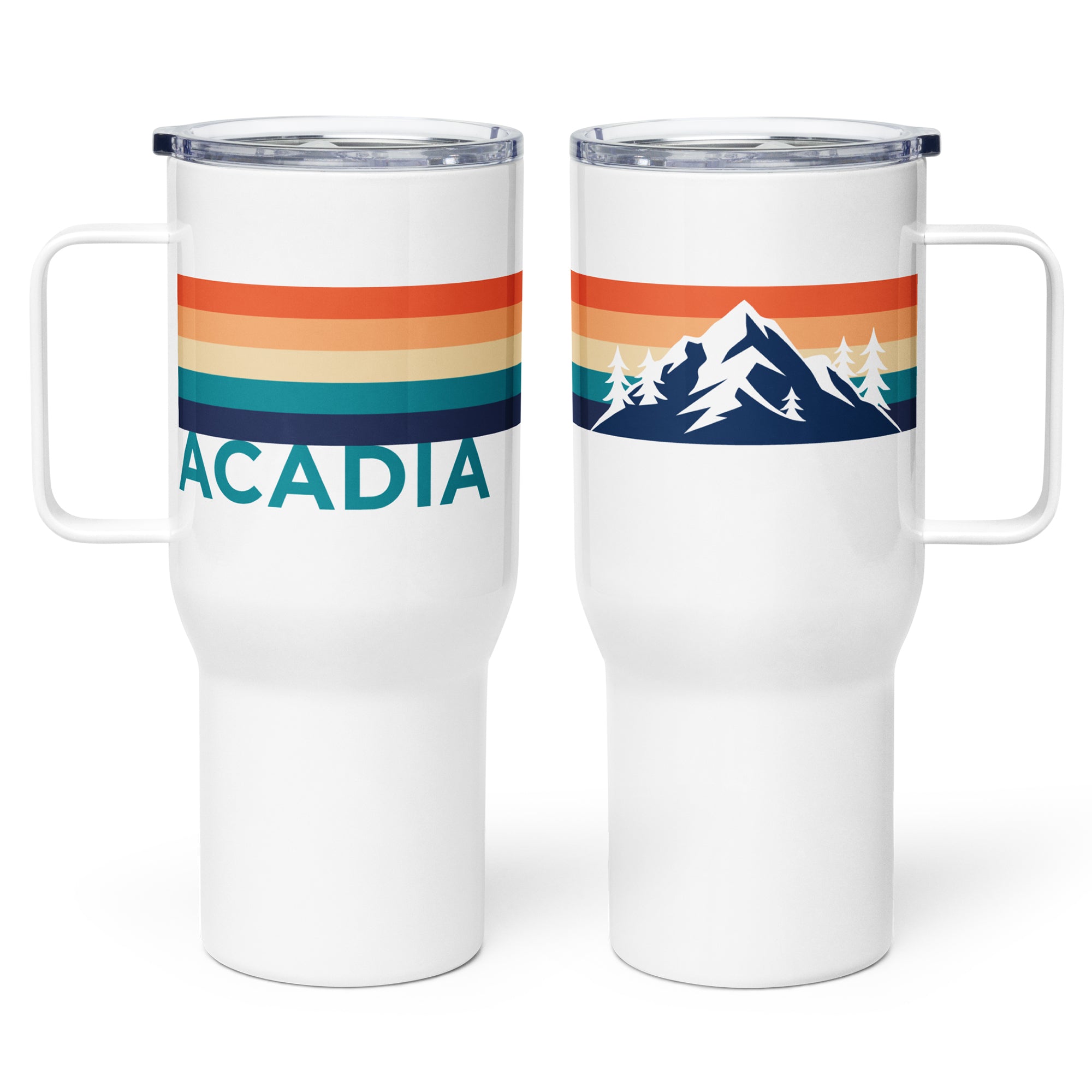 Acadia Retro Stripes Insulated Tumbler