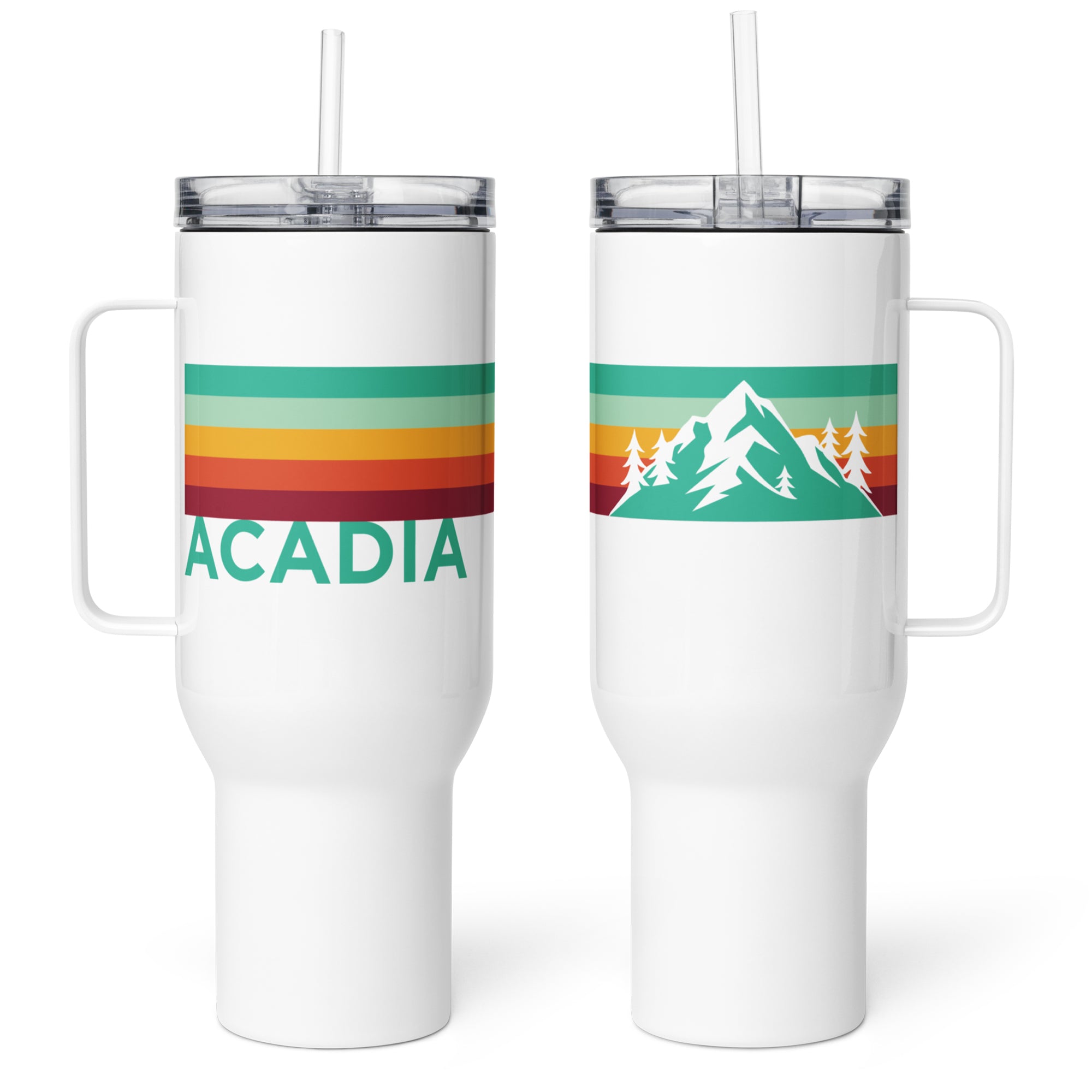Acadia Retro Stripes Insulated Tumbler