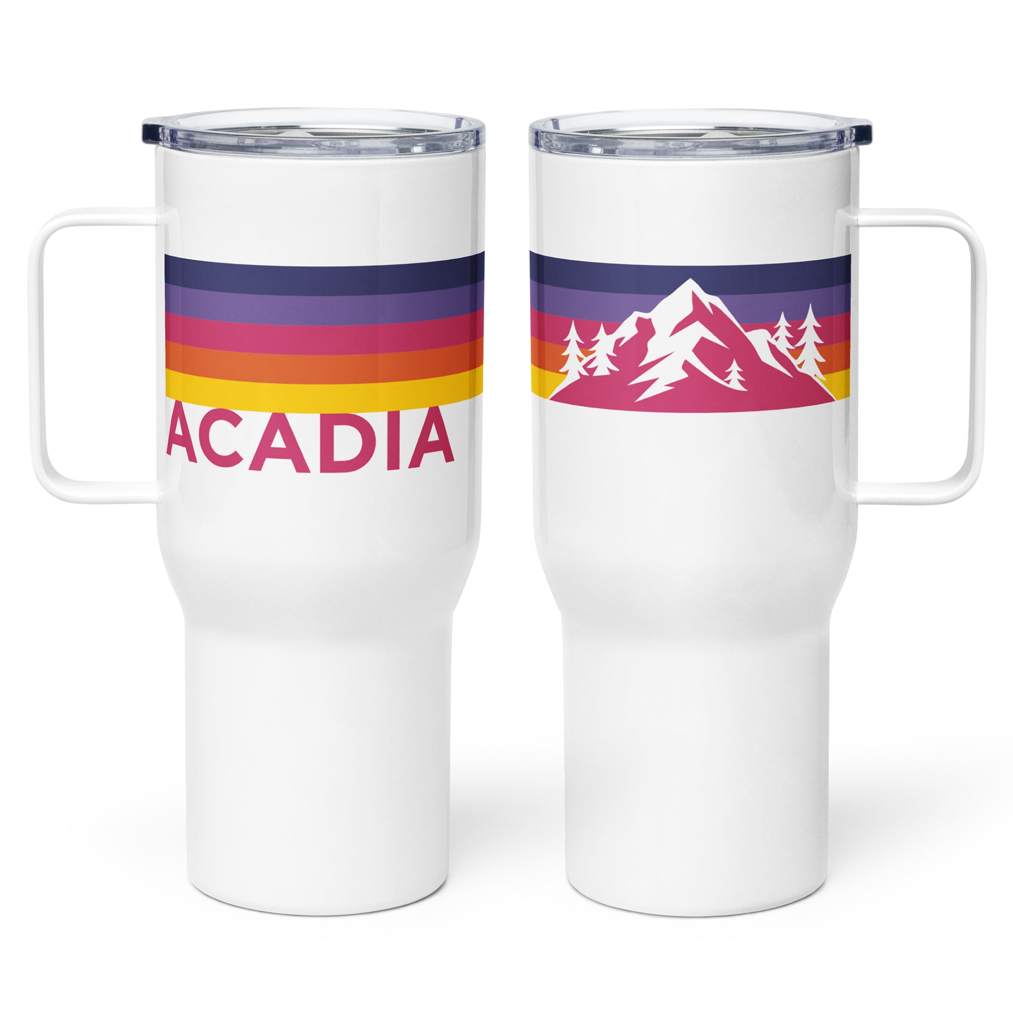 Acadia Retro Stripes Insulated Tumbler