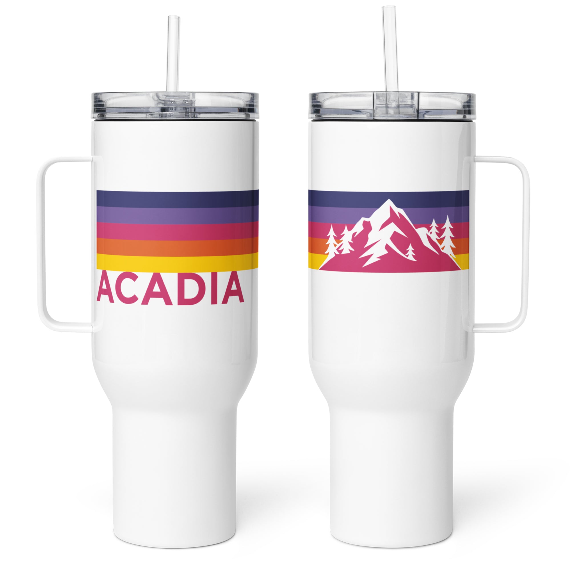 Acadia Retro Stripes Insulated Tumbler