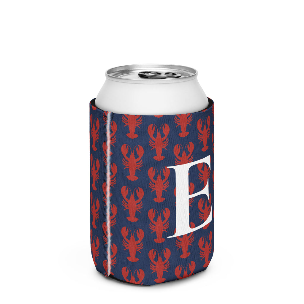 Lobster Pattern Custom Coozie | New England Summer Vibes Can Cooler
