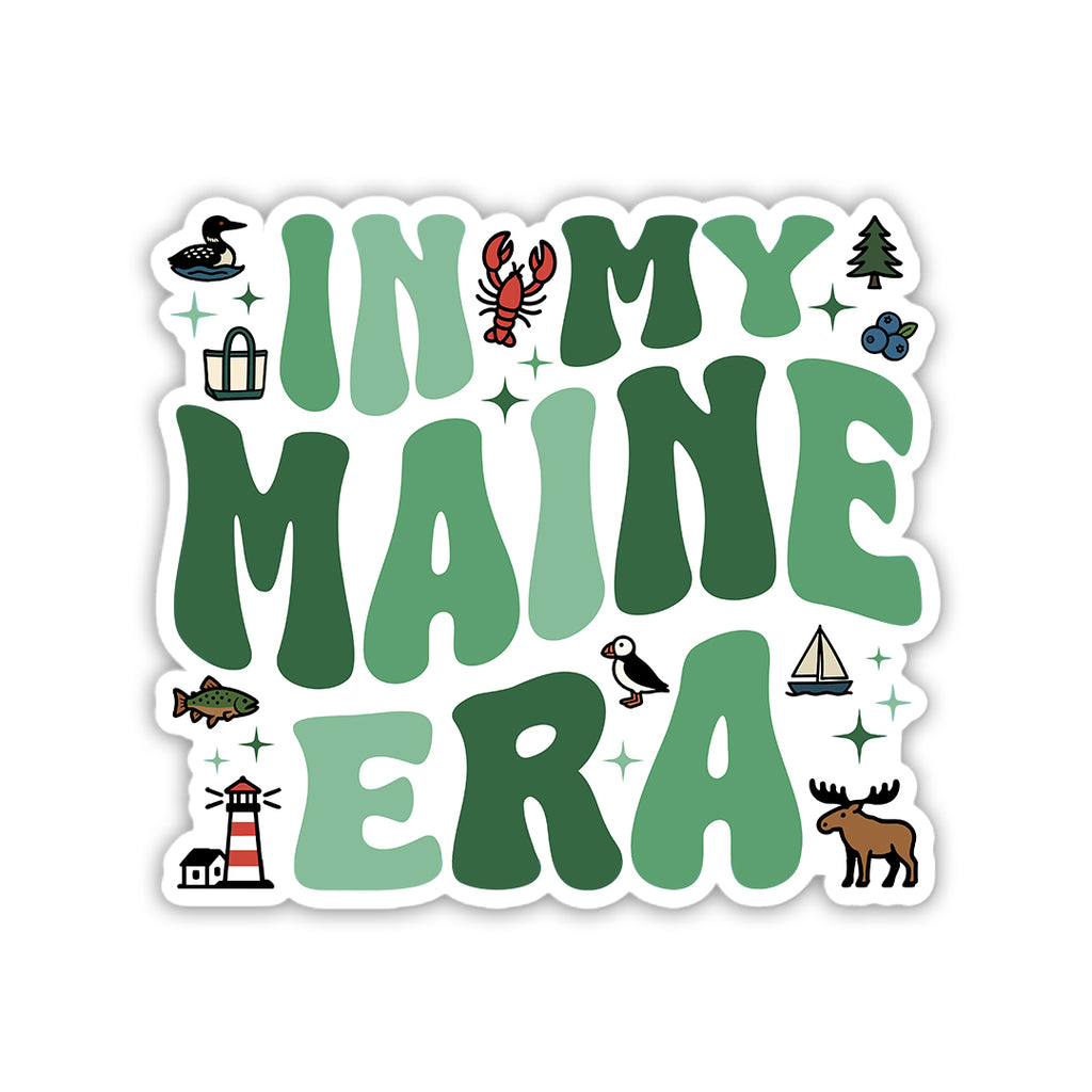 In My Maine Era Sticker - Green