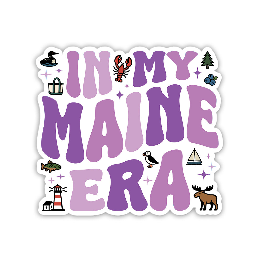 In My Maine Era Sticker - Purple