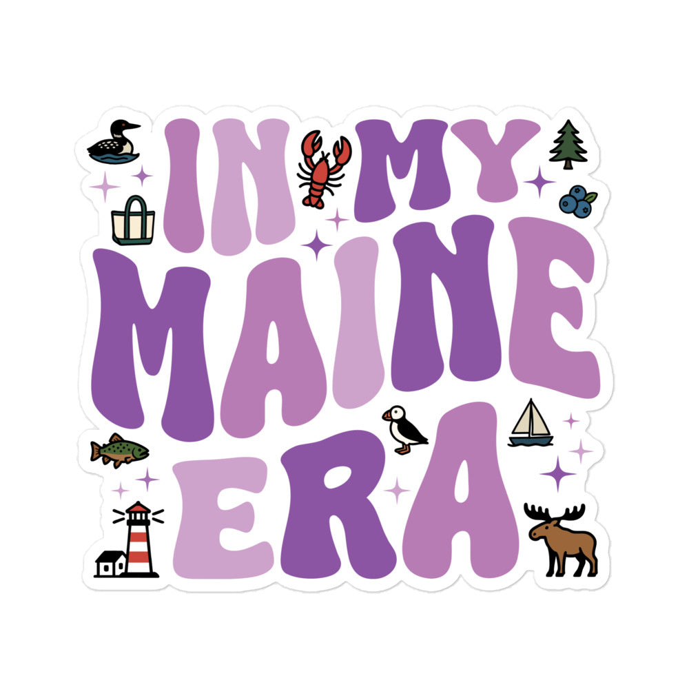 In My Maine Era Sticker | Maine Aesthetic Vinyl Decal for Water Bottle or Laptop | Swiftie Inspired Souvenir