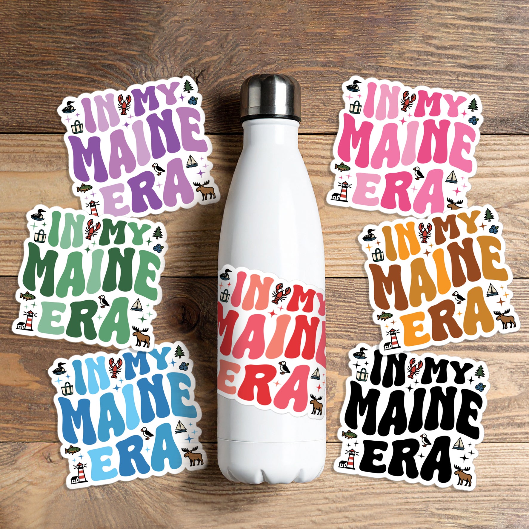 In My Maine Era Sticker | Maine Aesthetic Vinyl Decal for Water Bottle or Laptop | Swiftie Inspired Souvenir