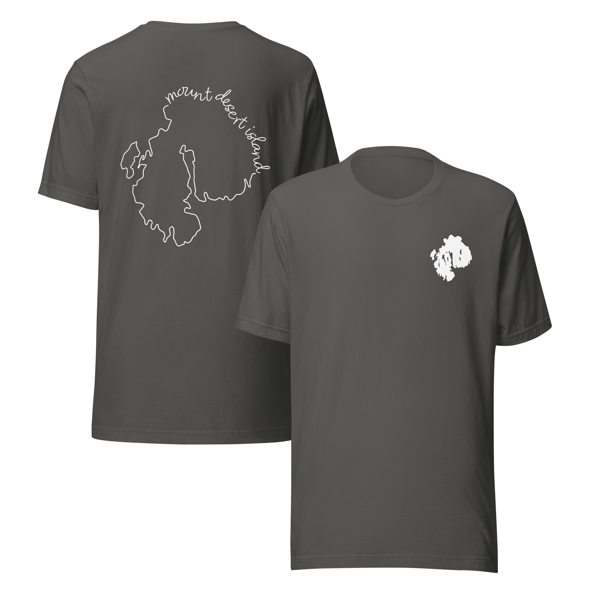 Mount Desert Island Simple Map Tee