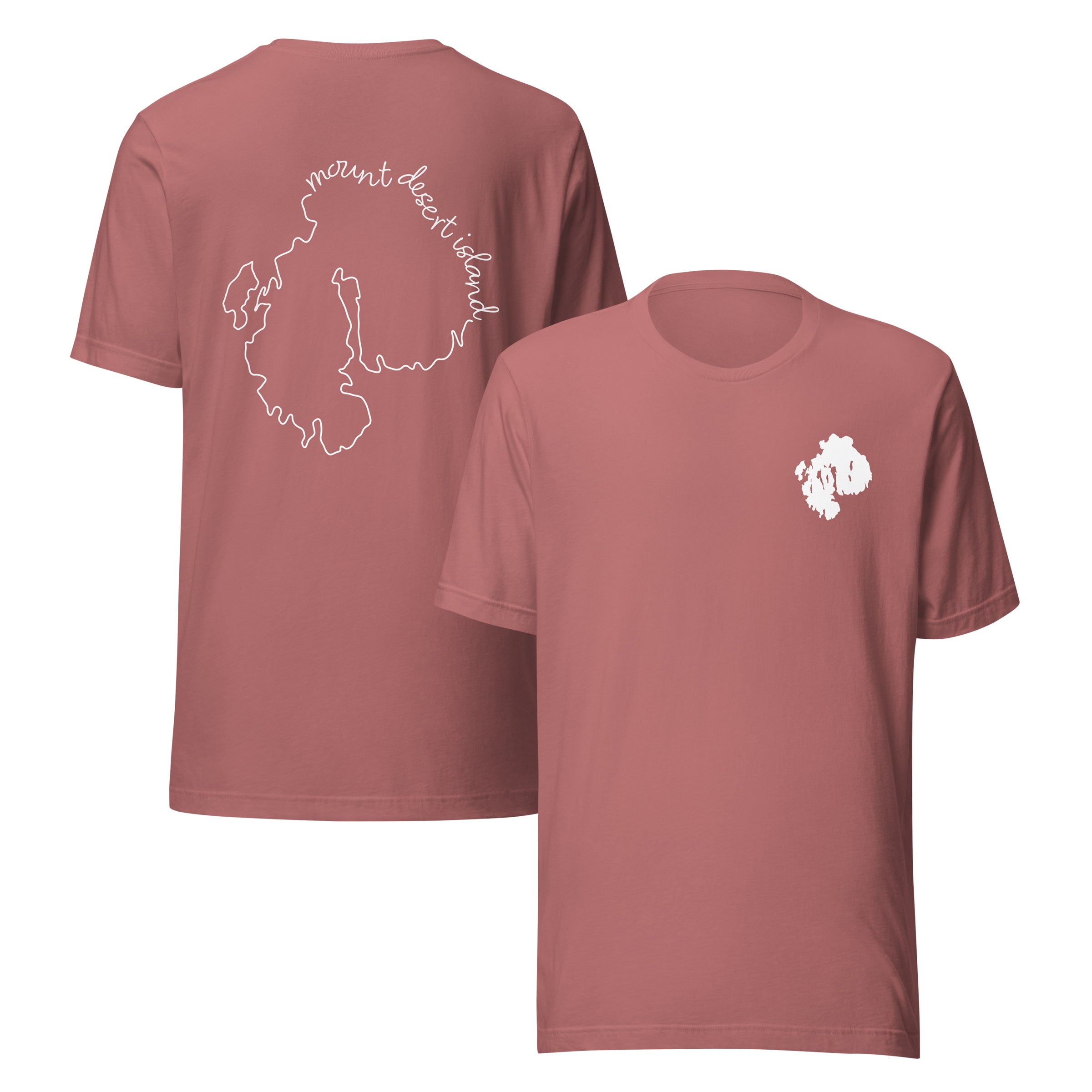Mount Desert Island Simple Map Tee