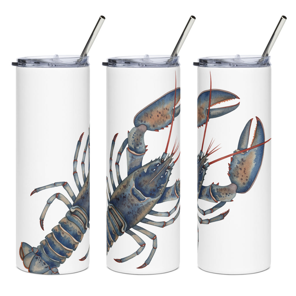 Watercolor Lobster Insulated Travel Tumbler
