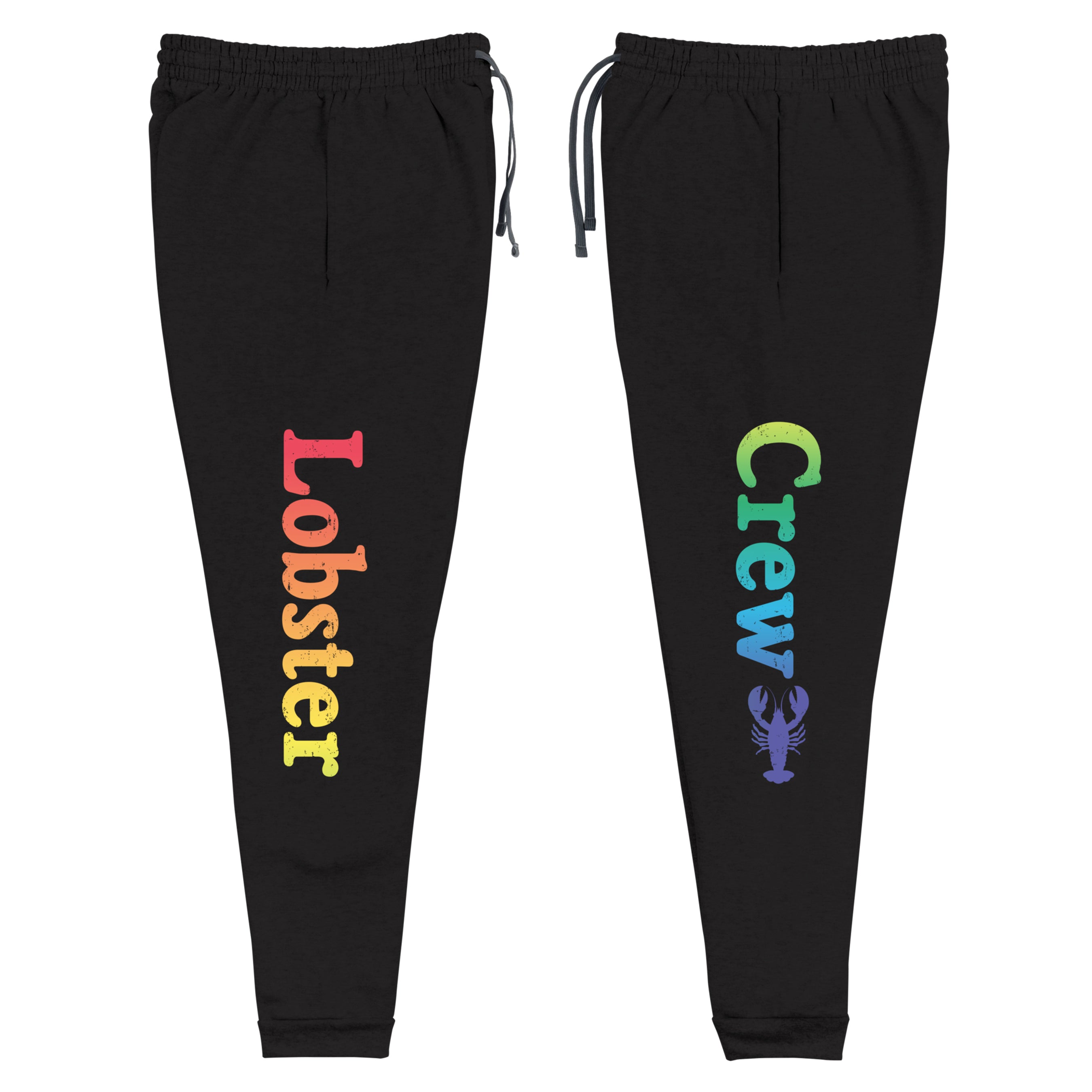 Maine "Lobster Crew" Joggers | Retro Lobster Sweatpants | Coastal Maine Apparel