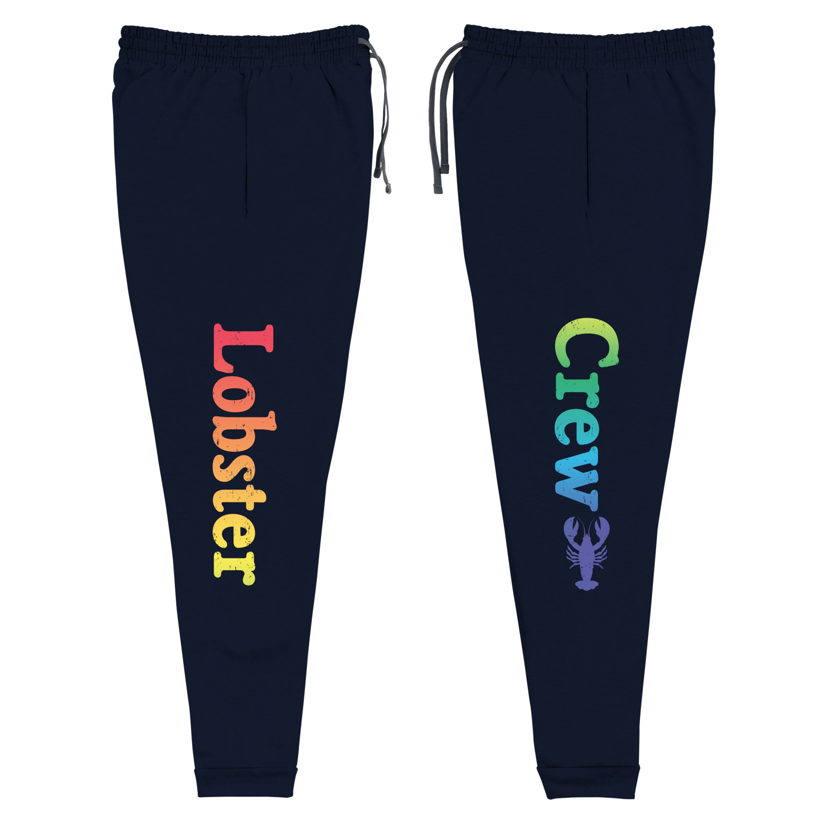 Maine "Lobster Crew" Joggers | Retro Lobster Sweatpants | Coastal Maine Apparel
