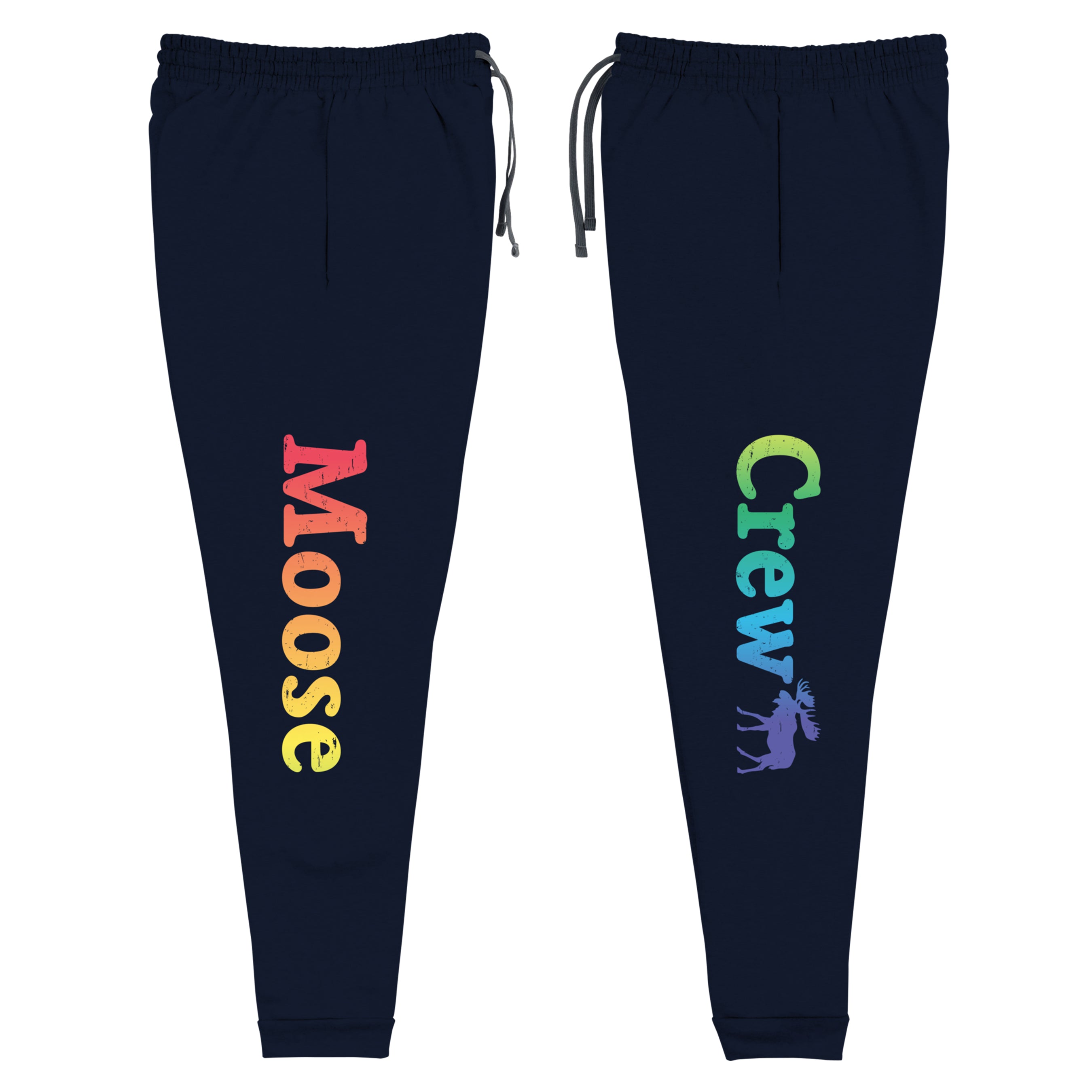 Maine "Moose Crew" Joggers | Retro Moose Sweatpants | Coastal Maine Apparel