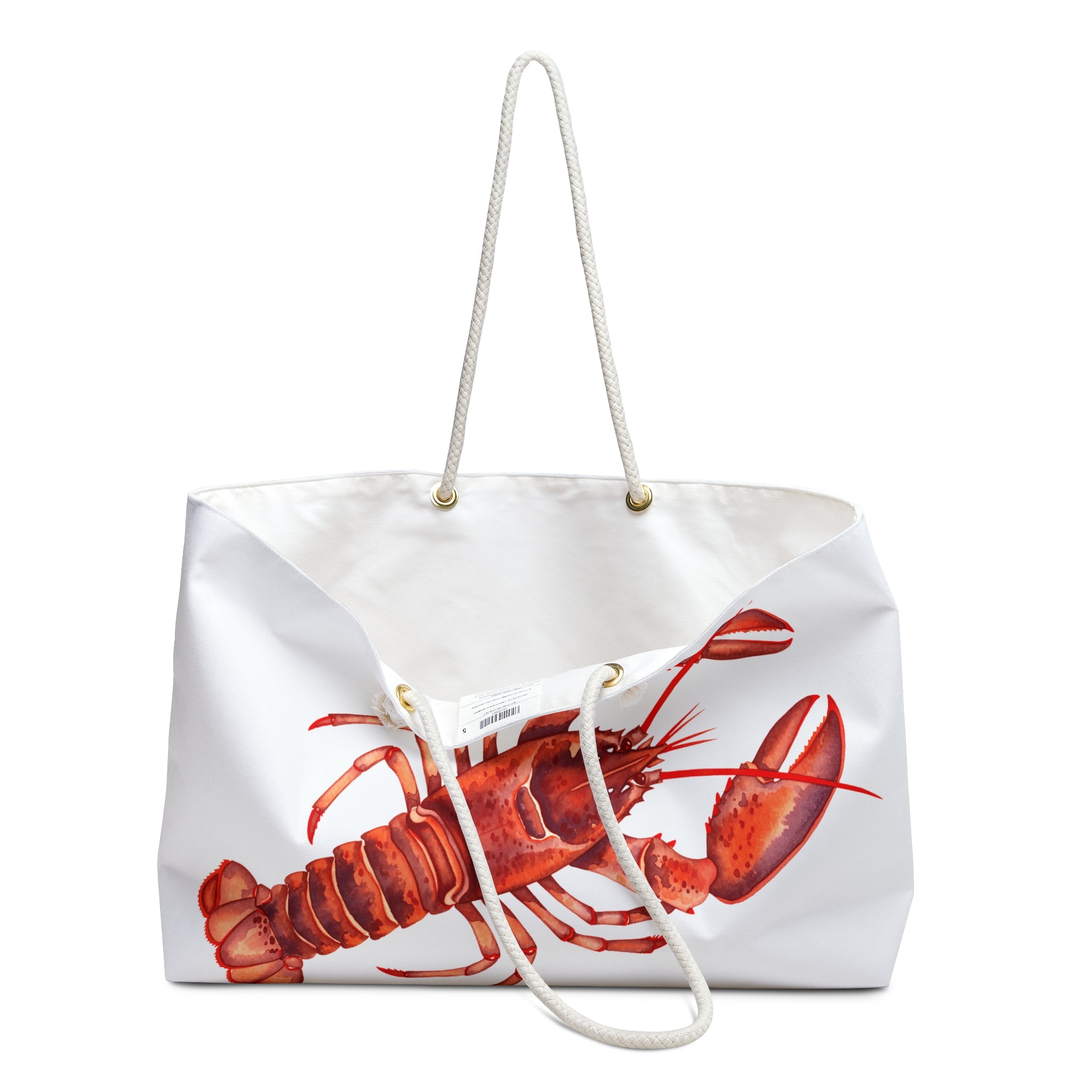 Lobster Watercolor Weekender Tote Bag