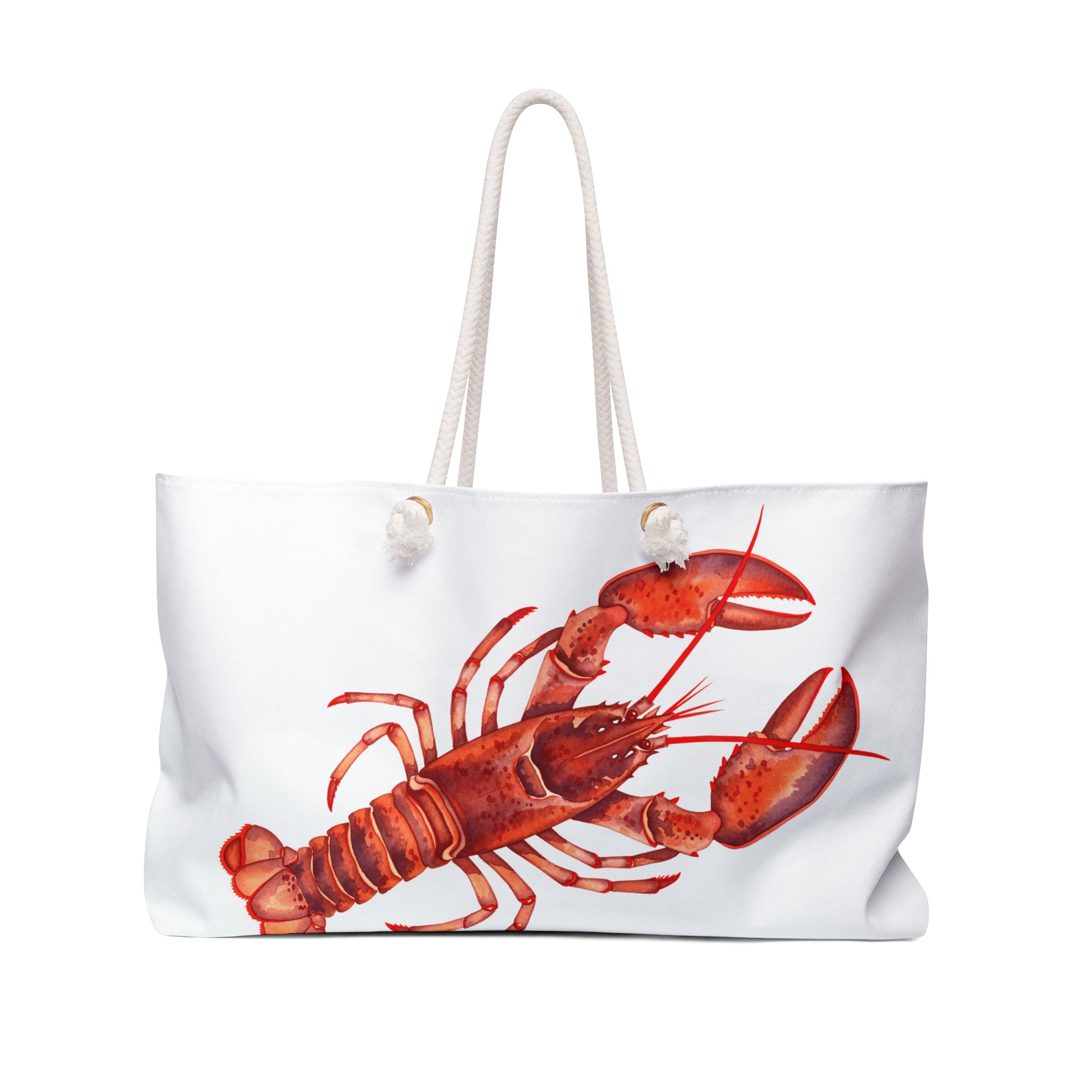 Lobster Watercolor Weekender Tote Bag