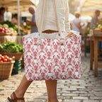 Lobster Toile Weekender Tote Bag