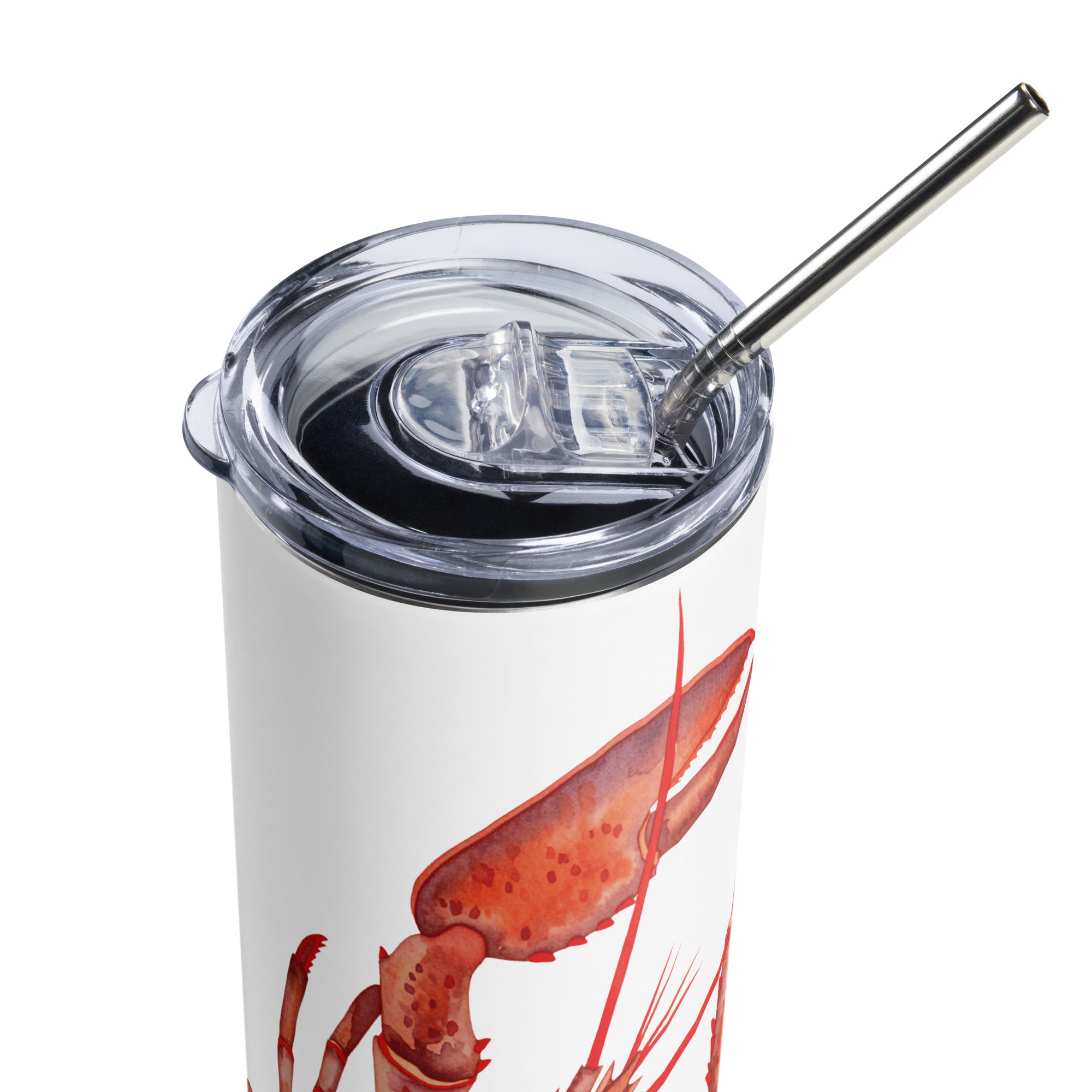 Watercolor Lobster Insulated Travel Tumbler