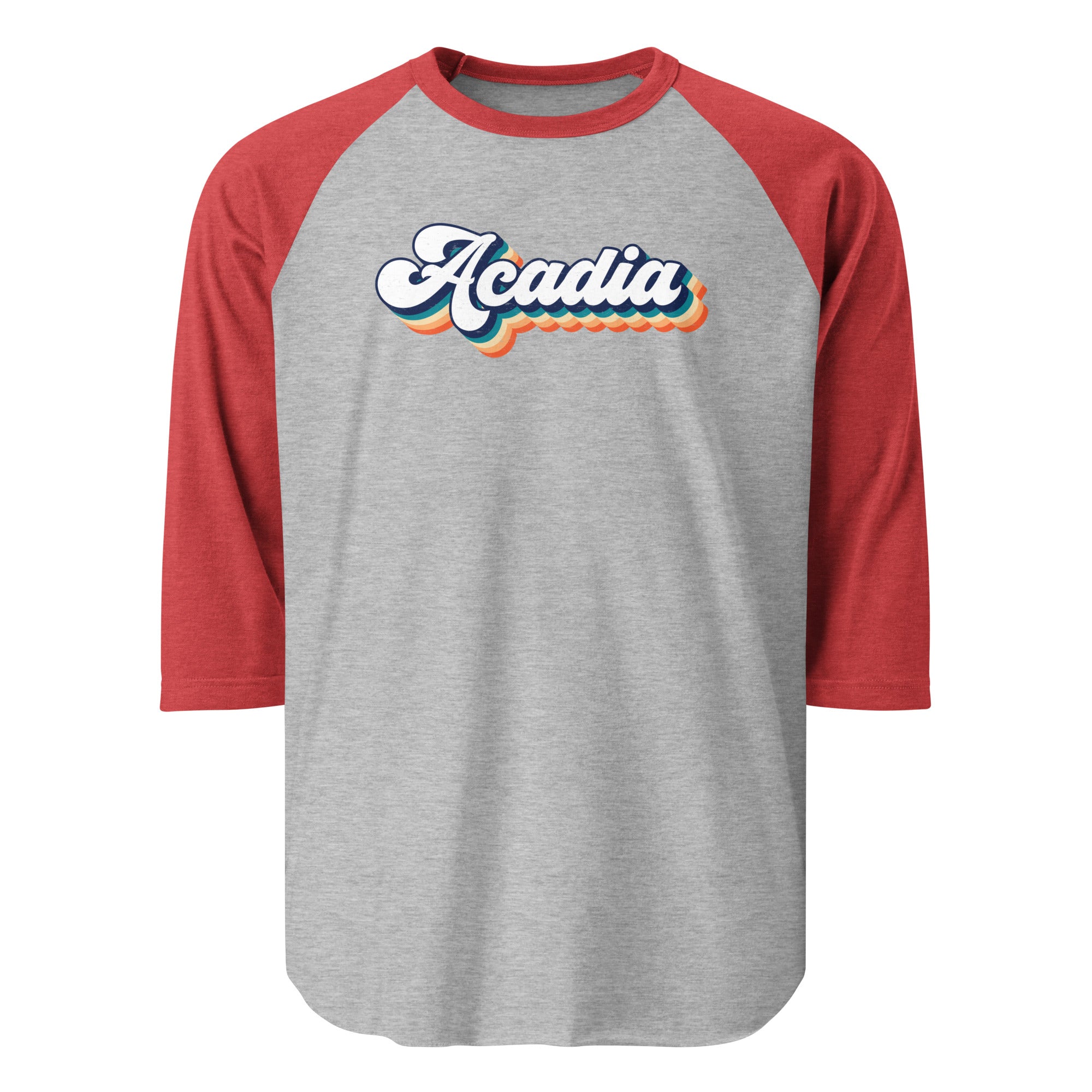 Acadia National Park Raglan Tee | 3/4 Sleeve Vintage Baseball Shirt