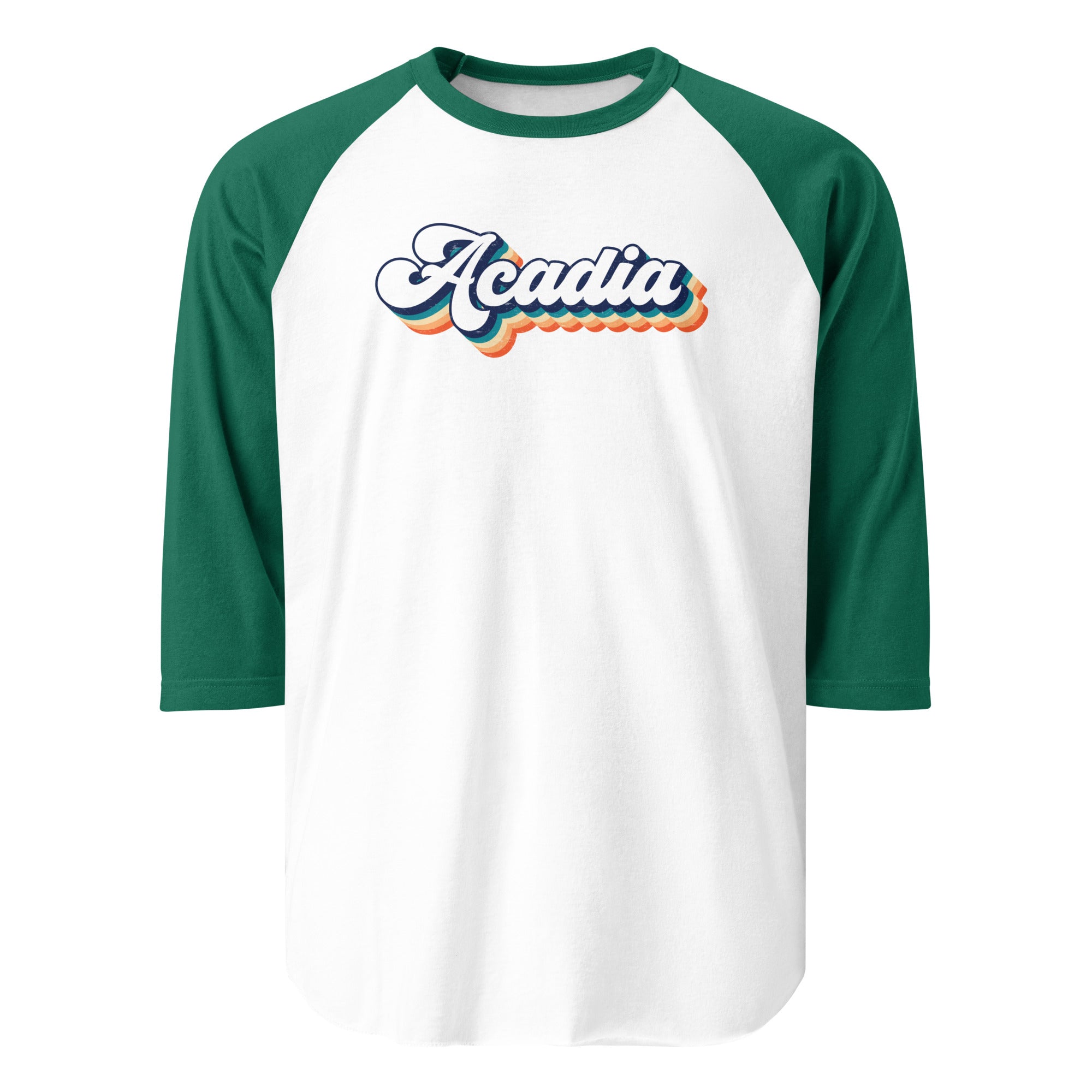 Acadia National Park Raglan Tee | 3/4 Sleeve Vintage Baseball Shirt