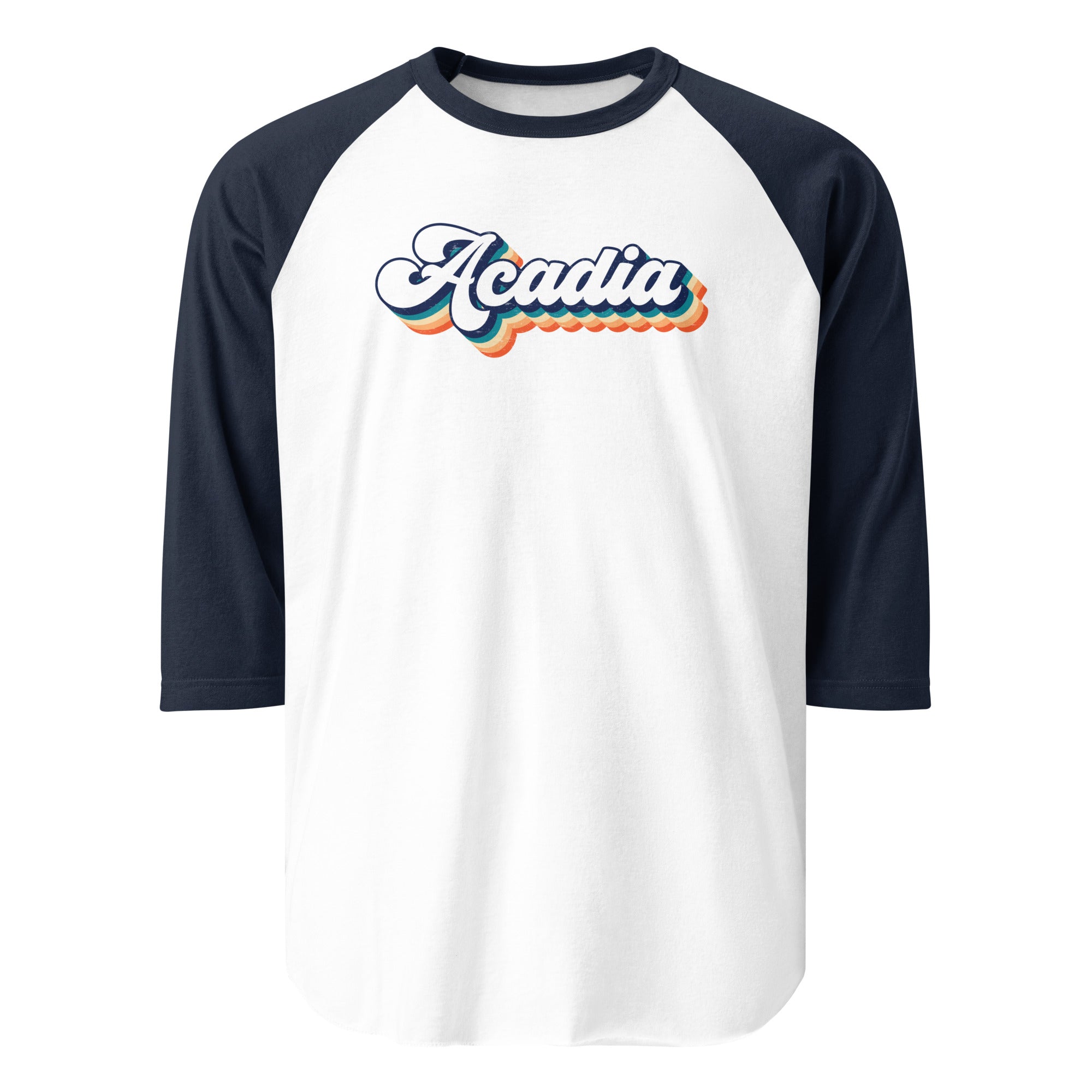 Acadia National Park Raglan Tee | 3/4 Sleeve Vintage Baseball Shirt