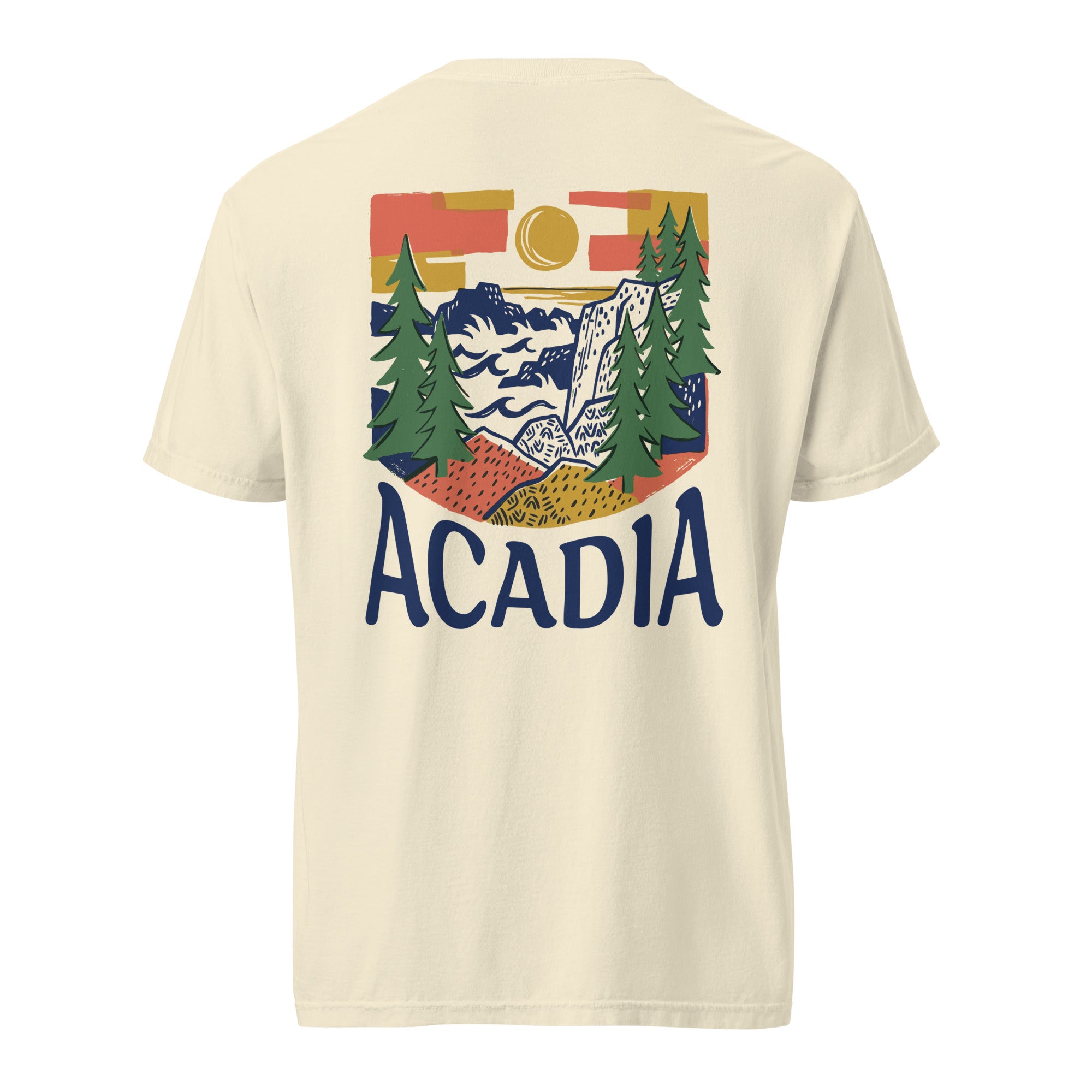 Acadia National Park Woodcut Garment-Dyed Tee