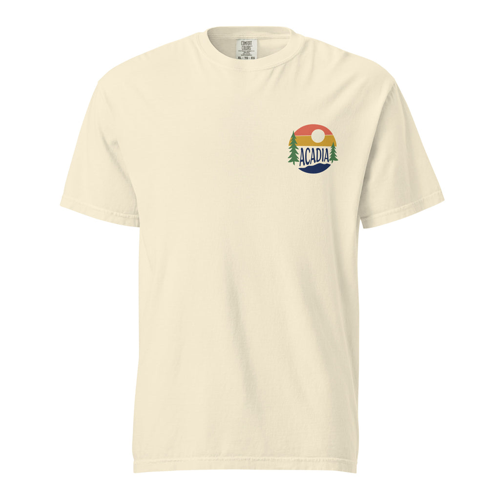 Acadia National Park Woodcut Garment-Dyed Tee