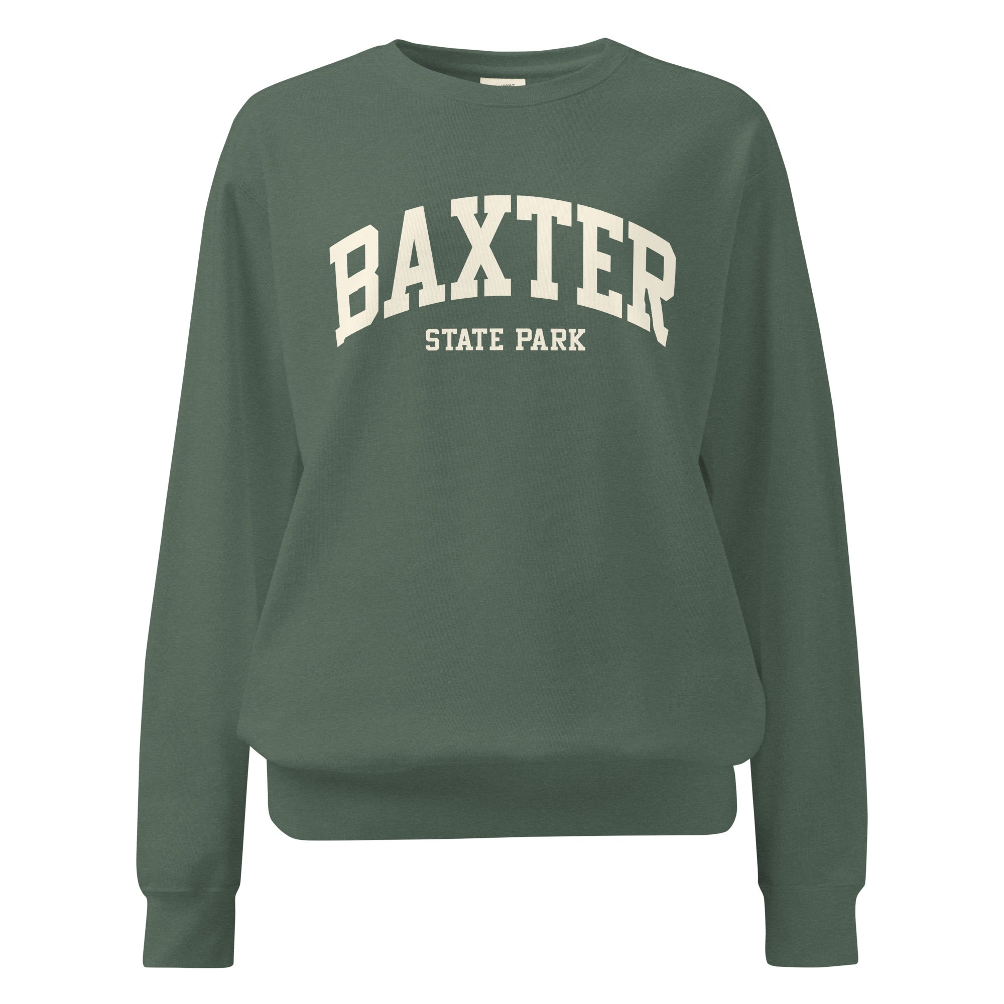 Baxter State Park Sweatshirt | Collegiate Varsity Crewneck | Vintage Campus Style Hiking Gift