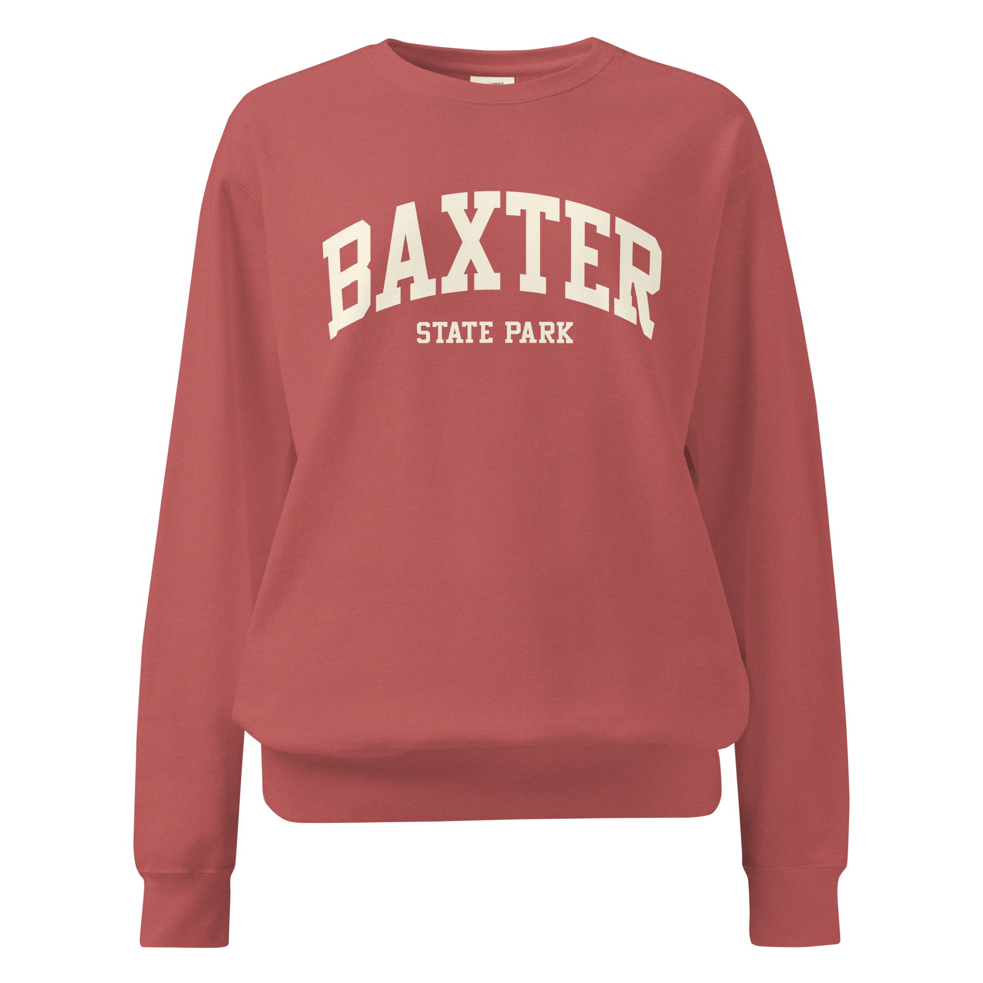 Baxter State Park Sweatshirt | Collegiate Varsity Crewneck | Vintage Campus Style Hiking Gift