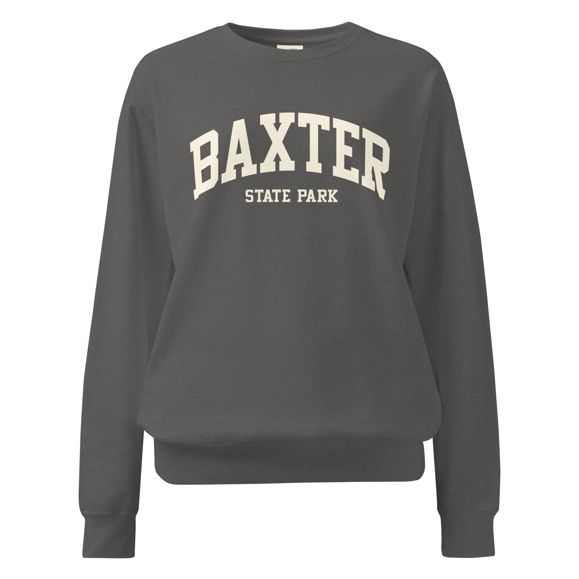Baxter State Park Sweatshirt | Collegiate Varsity Crewneck | Vintage Campus Style Hiking Gift