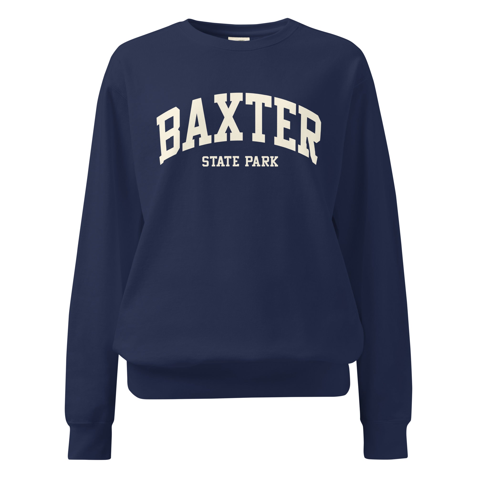 Baxter State Park Sweatshirt | Collegiate Varsity Crewneck | Vintage Campus Style Hiking Gift