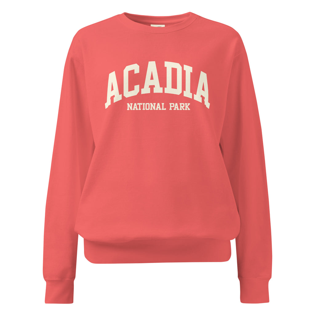 Acadia National Park Sweatshirt | Vintage Maine Varsity Style | Cozy New England Gift