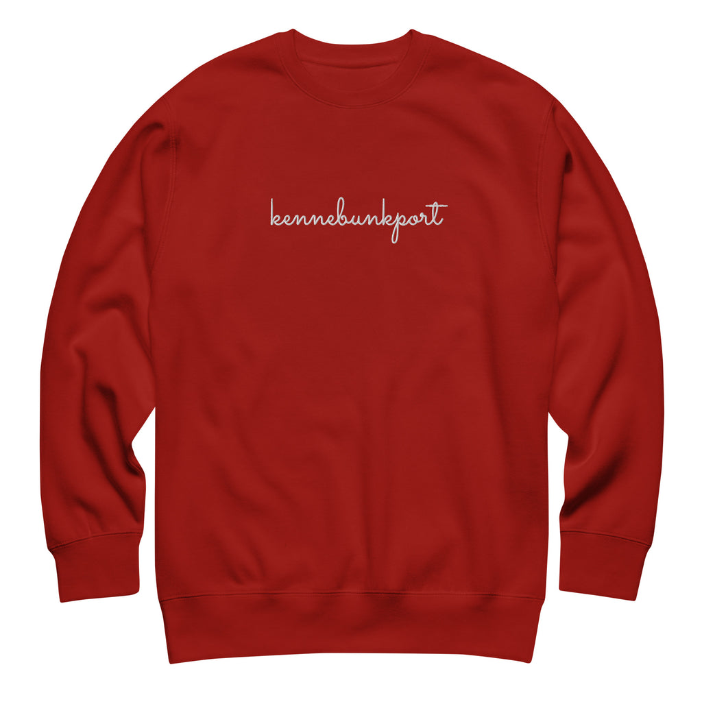 Maine Destination Embroidered Sweatshirt | Maine Souvenir | New England Summer Style