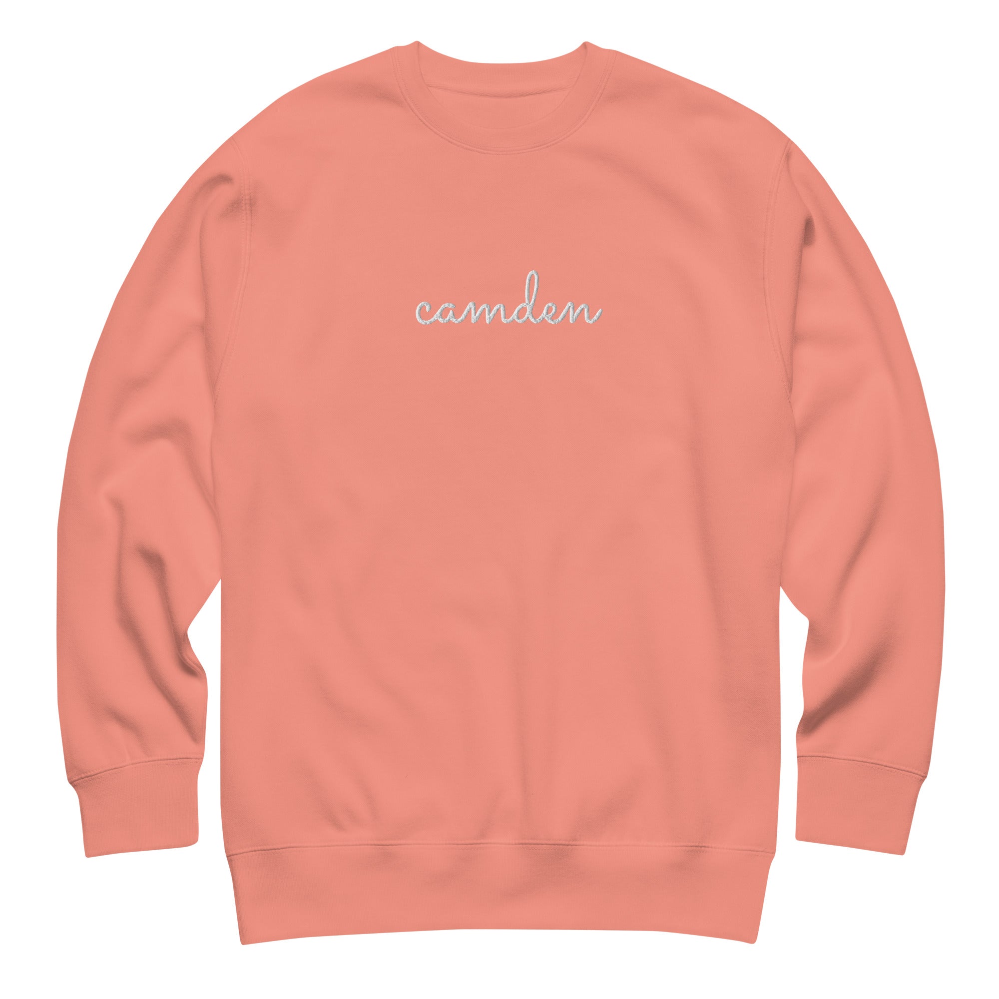 Maine Destination Embroidered Sweatshirt | Maine Souvenir | New England Summer Style