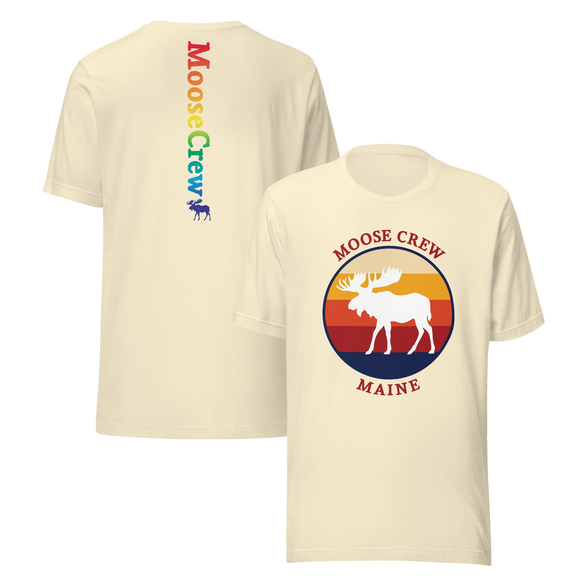 Moose Crew Retro Tee with Back Print